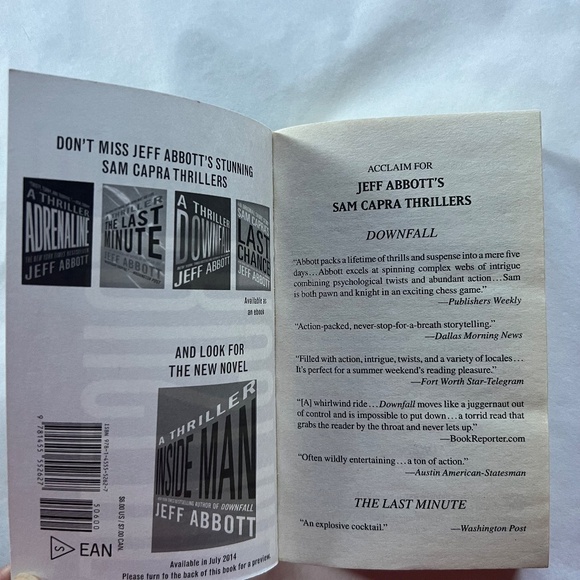 BARGAIN: 4 books by John Sanford, James Patterson, & Jeff Abbott; Mysteries - Picture 13 of 16